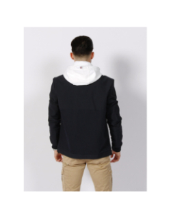 Veste bi-matière royce bleu marine homme - Izac