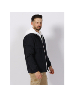 Veste bi-matière royce bleu marine homme - Izac