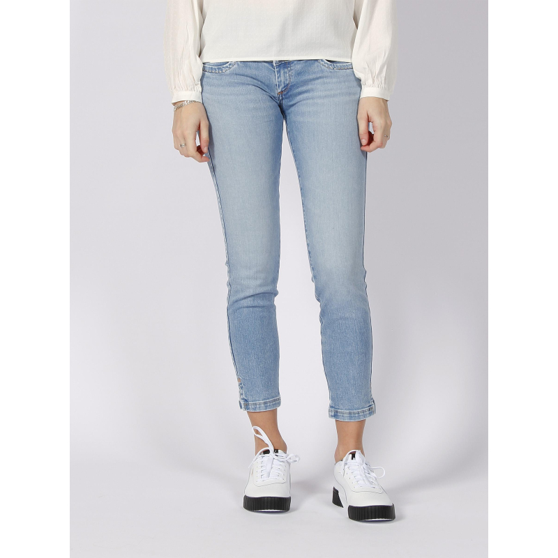 Jean skinny mystery crop bleu femme - Salsa