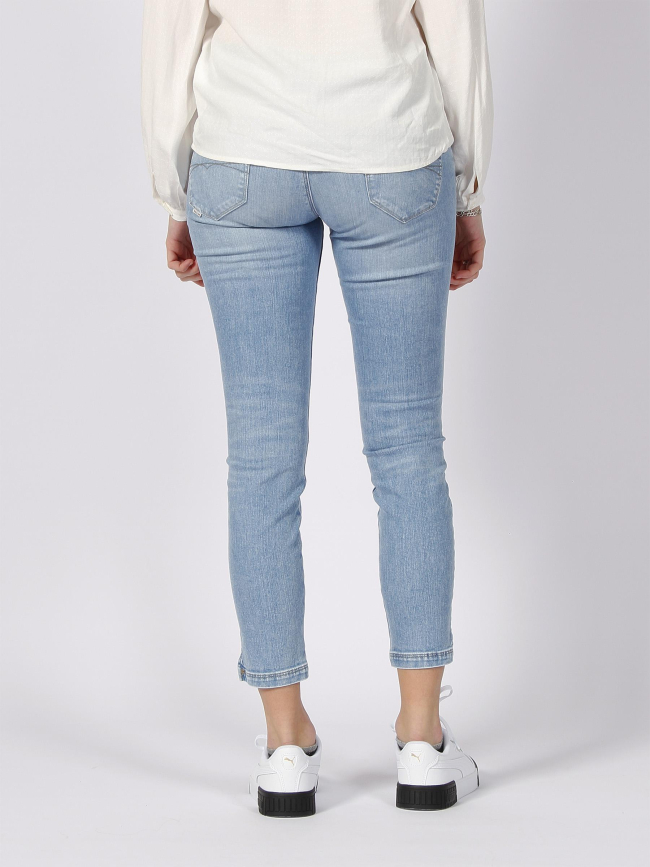 Jean skinny mystery crop bleu femme - Salsa