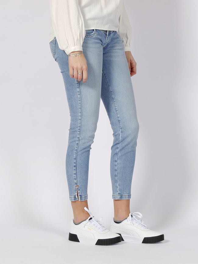 Jean skinny mystery crop bleu femme - Salsa