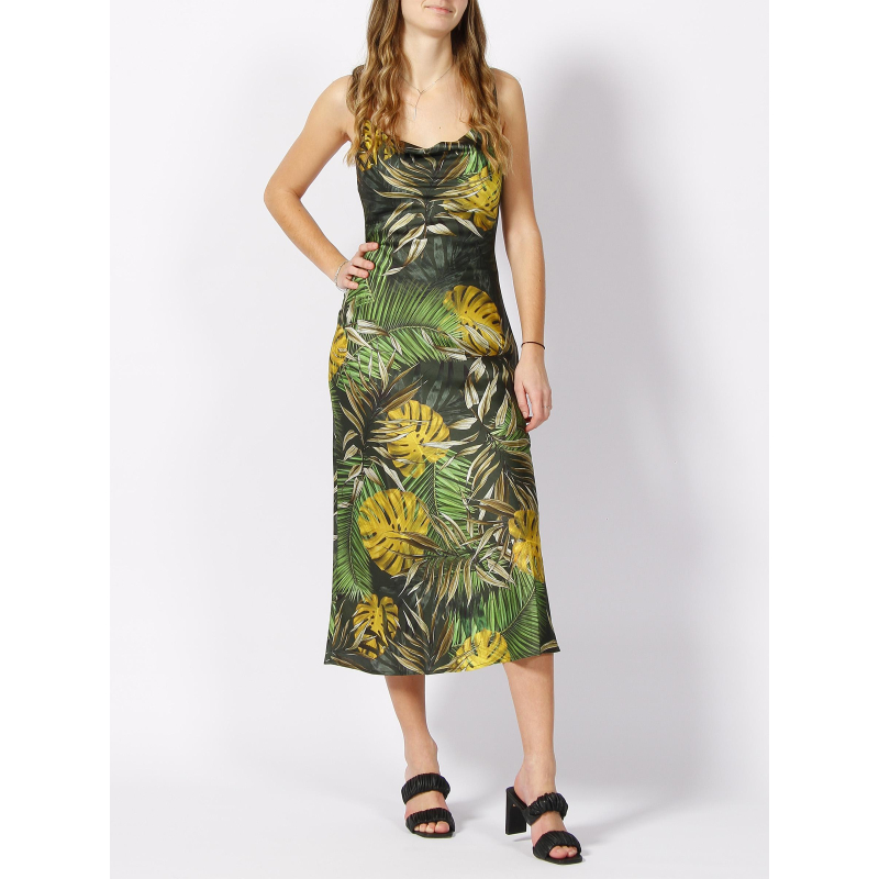 Robe midi akilina vert femme - Guess