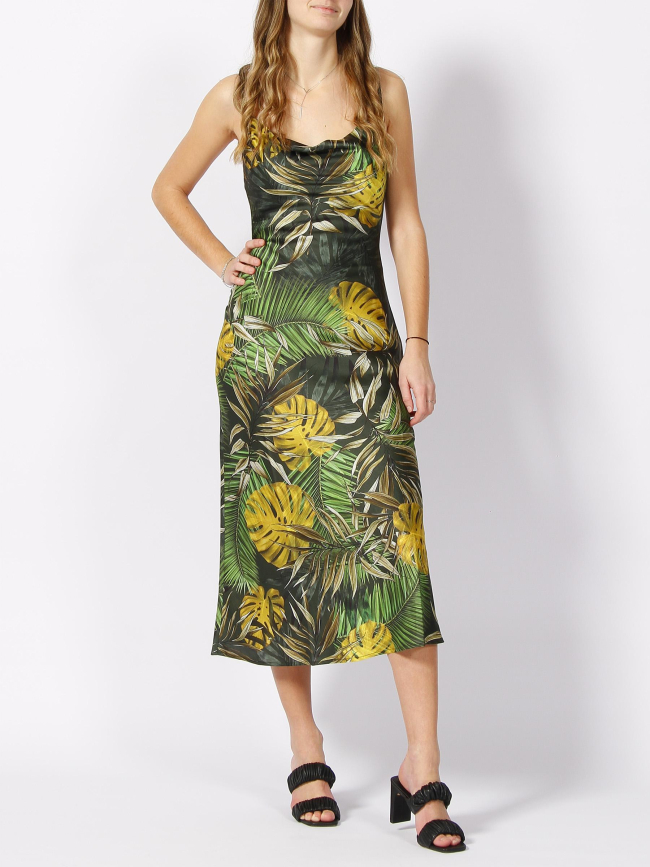 Robe midi akilina vert femme - Guess