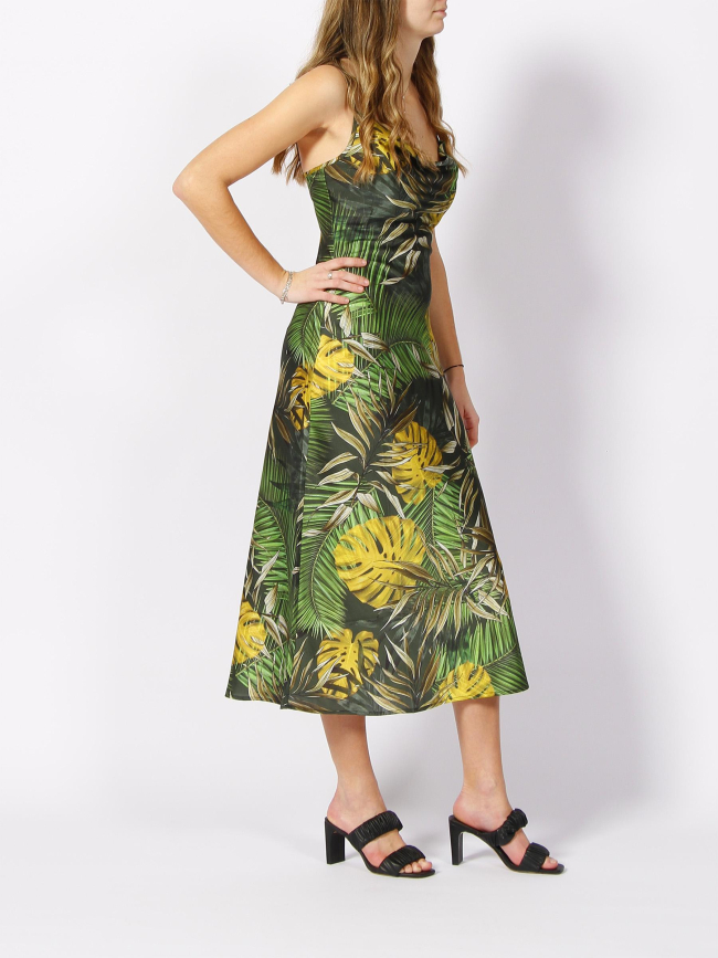 Robe midi akilina vert femme - Guess