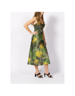 Robe midi akilina vert femme - Guess