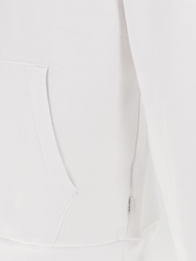 Sweat à capuche corp logo blanc homme - Jack & Jones