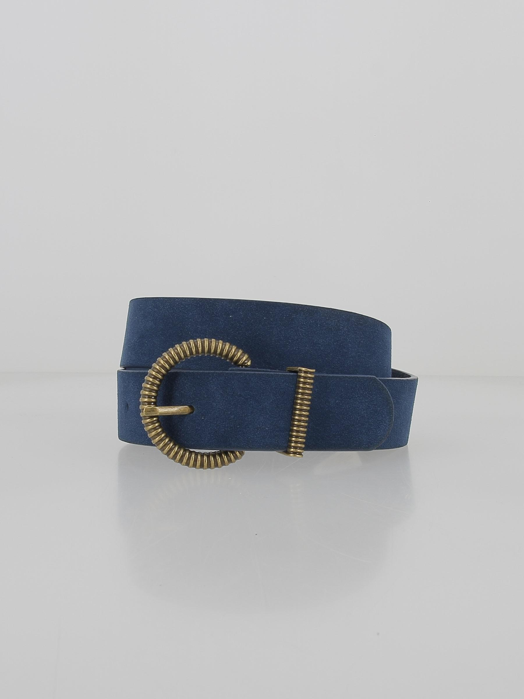 Ceinture suede chona bleu femme - Pieces