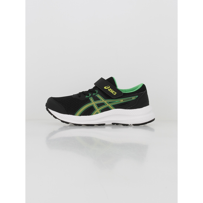 Chaussures de running à scratch contend 8 ps noir enfant - Asics