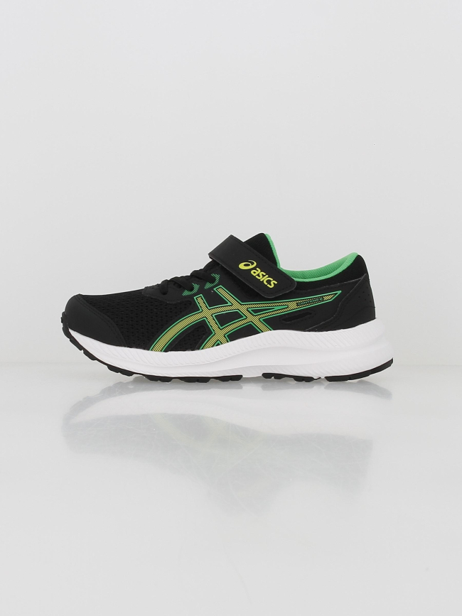 Chaussures de running à scratch contend 8 ps noir enfant - Asics