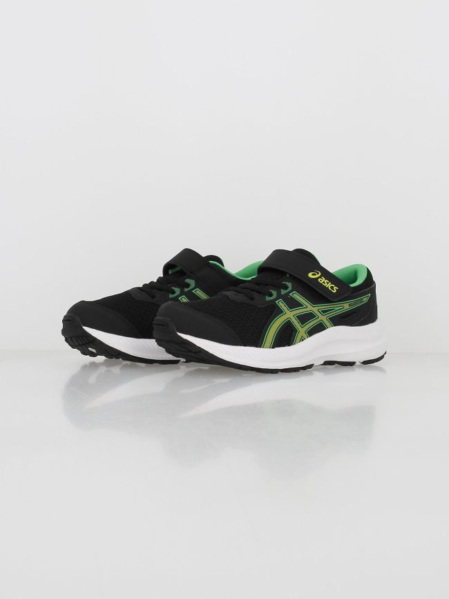 Chaussures de running à scratch contend 8 ps noir enfant - Asics