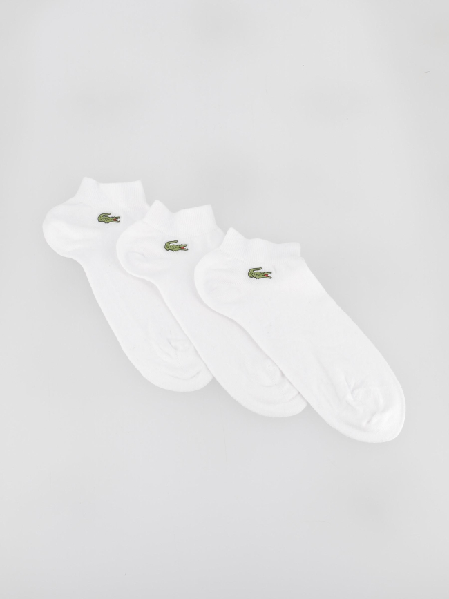 Pack 3 paires de chaussettes performance blanc - Lacoste