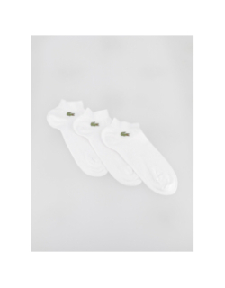 Pack 3 paires de chaussettes performance blanc - Lacoste