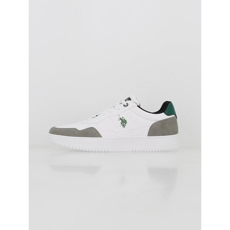 Baskets dieza blanc vert homme - Us Polo