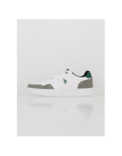 Baskets dieza blanc vert homme - Us Polo