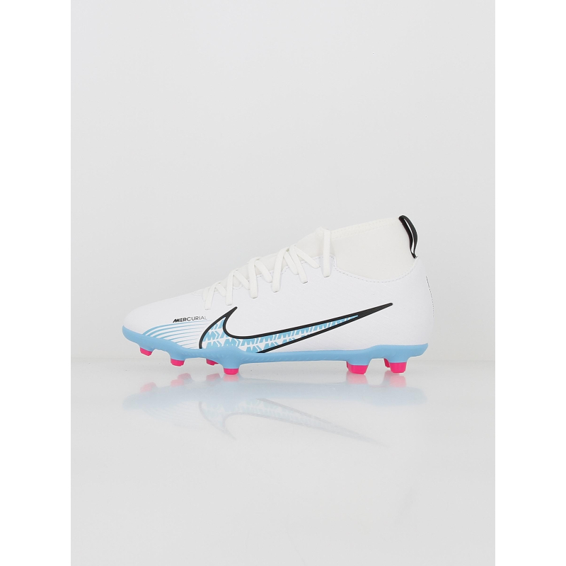 Chaussures de football superfly 9 fg/mg blanc enfant - Nike