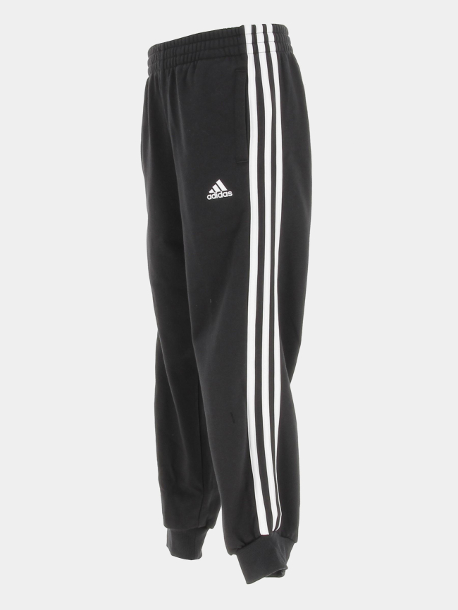 Jogging 3 stripes polaire noir enfant - Adidas