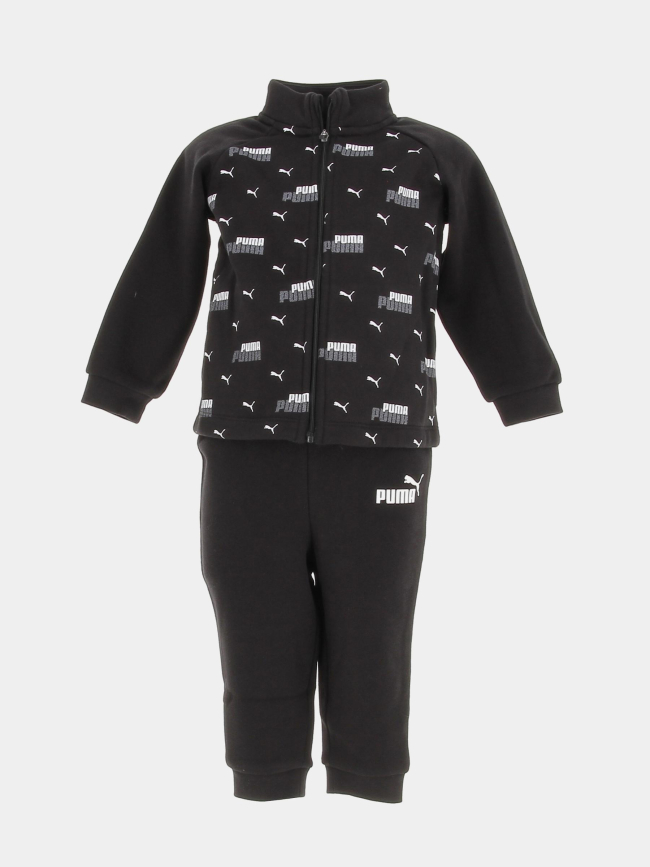 Ensemble de survêtement veste zippé jogging noir enfant - Puma