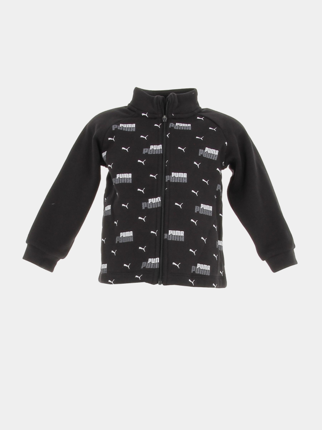 Ensemble de survêtement veste zippé jogging noir enfant - Puma