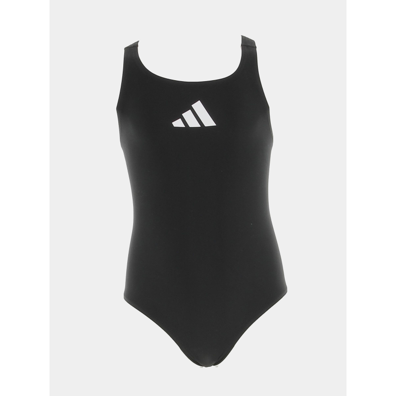 Maillot de bain 1 pièce 3 bars noir fille - Adidas