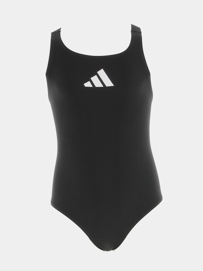 Maillot de bain 1 pièce 3 bars noir fille - Adidas