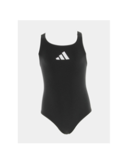 Maillot de bain 1 pièce 3 bars noir fille - Adidas