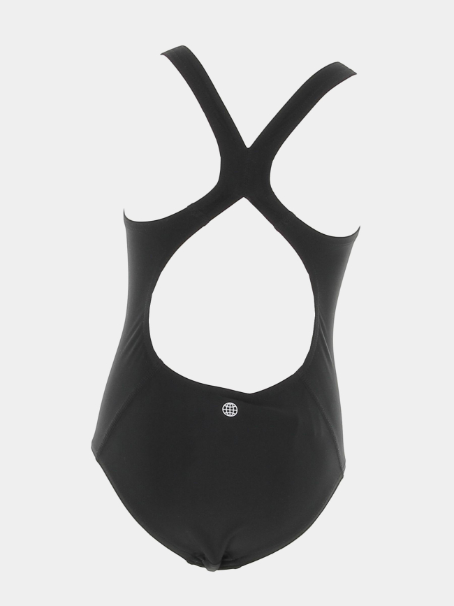 Maillot de bain 1 pièce 3 bars noir fille - Adidas