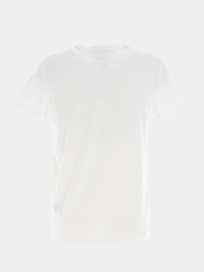 T-shirt curve logo blanc homme - Tommy Hilfiger