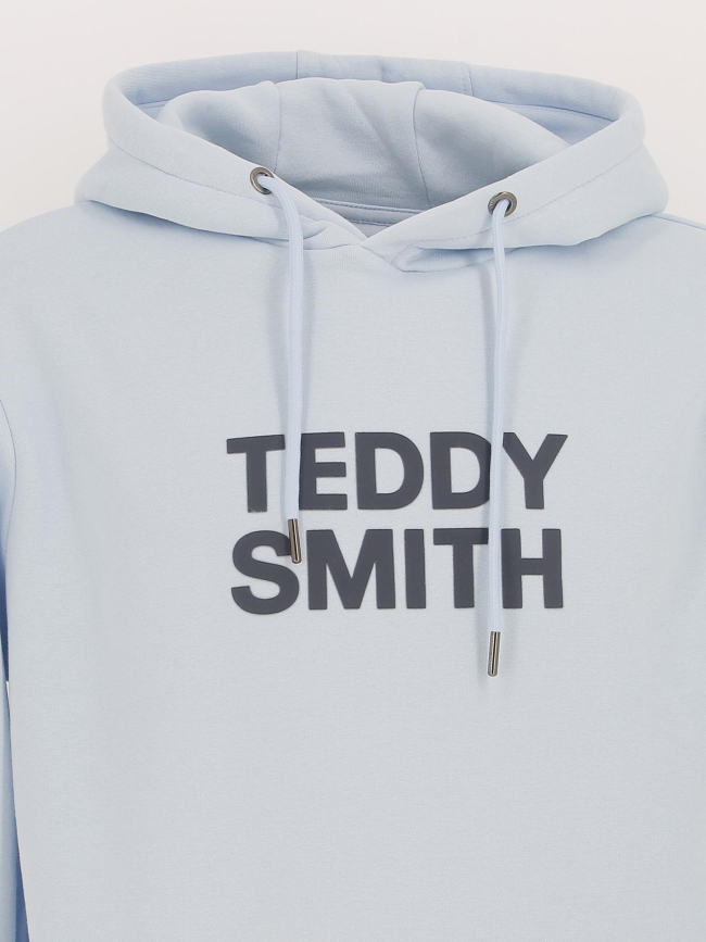 Sweat à capuche siclass bleu ciel homme - Teddy Smith