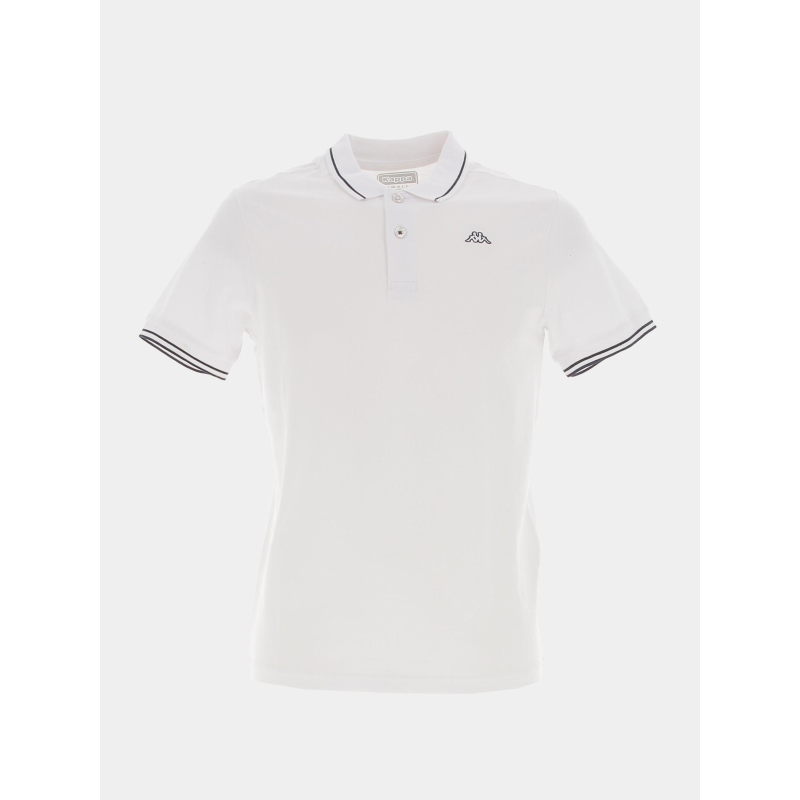 Polo slim ezio corporate blanc homme - Kappa