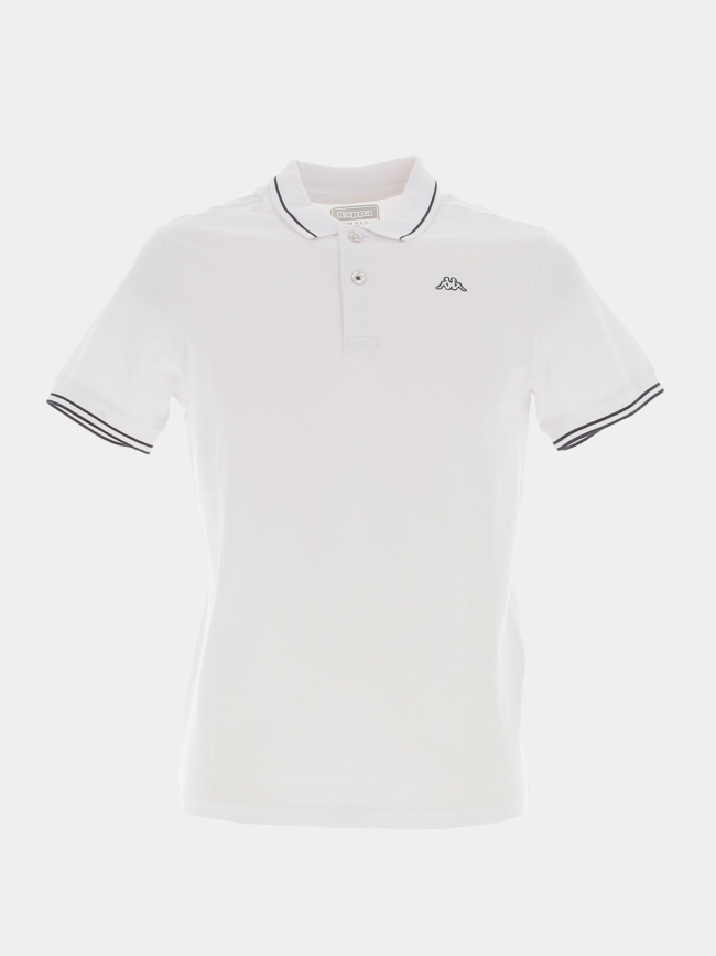 Polo slim ezio corporate blanc homme - Kappa