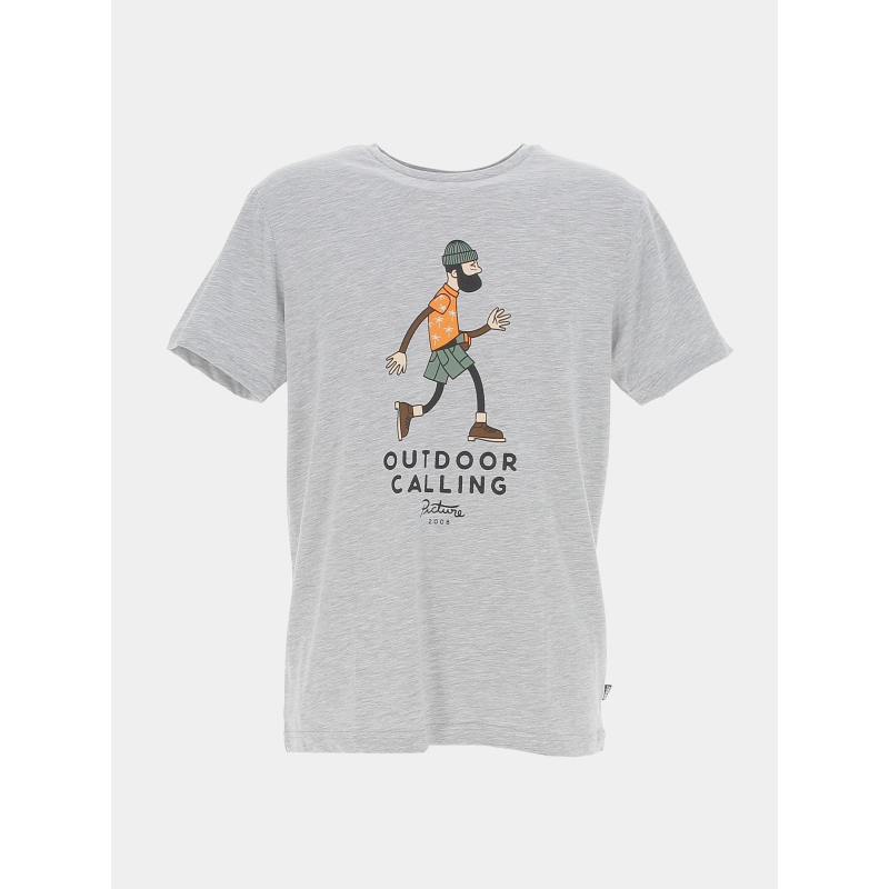 T-shirt murray outdoor calling gris chiné homme - Picture