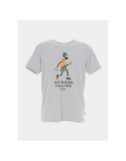 T-shirt murray outdoor calling gris chiné homme - Picture