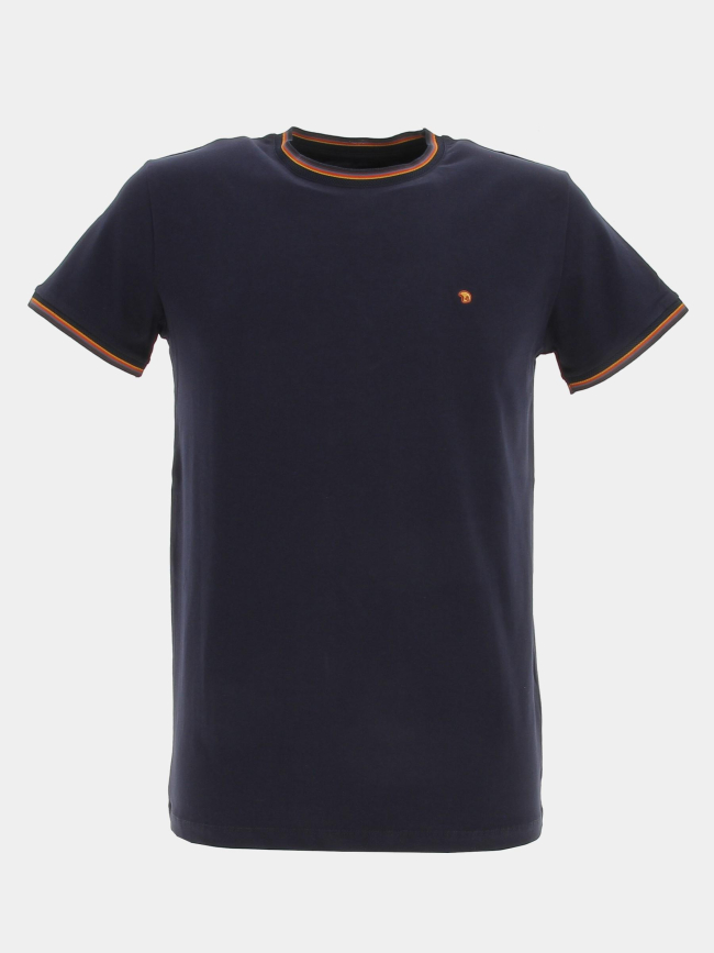 T-shirt tutin uni bleu marine homme - Benson & Cherry