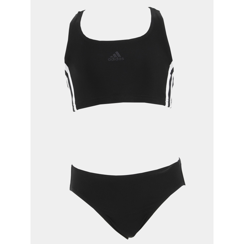 Maillot de bain natation 2 pièces fit 3s noir fille - Adidas