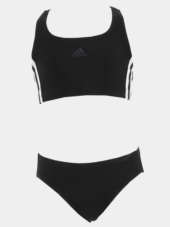 Maillot de bain natation 2 pièces fit 3s noir fille - Adidas