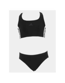 Maillot de bain natation 2 pièces fit 3s noir fille - Adidas