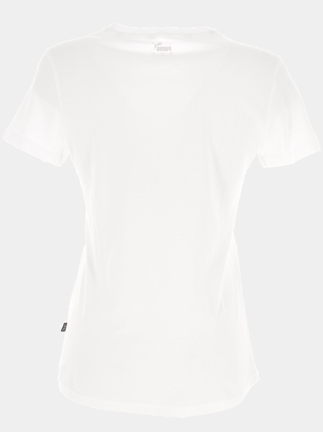T-shirt logo blanc femme - Puma