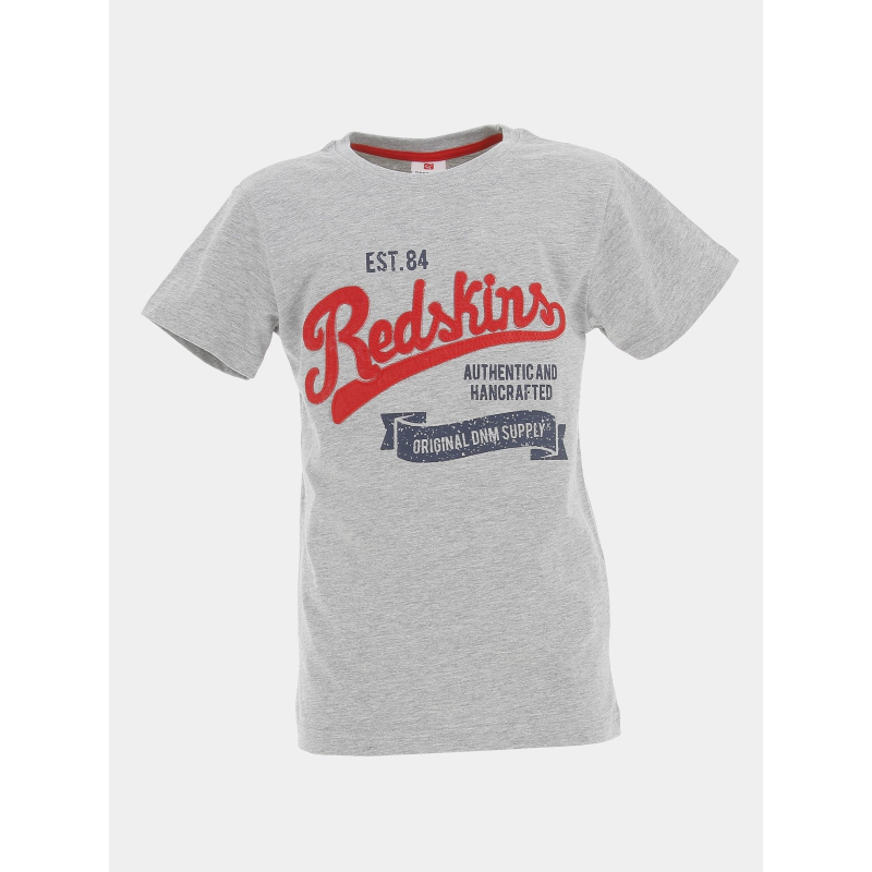 T-shirt manche courte gris chiné garçon - Redskins