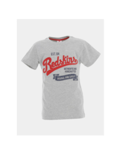 T-shirt manche courte gris chiné garçon - Redskins