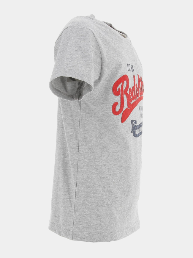 T-shirt manche courte gris chiné garçon - Redskins
