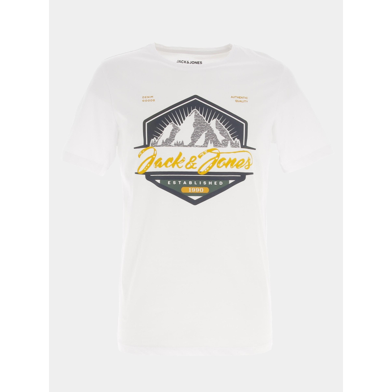T-shirt jorrise blanc homme - Jack & Jones