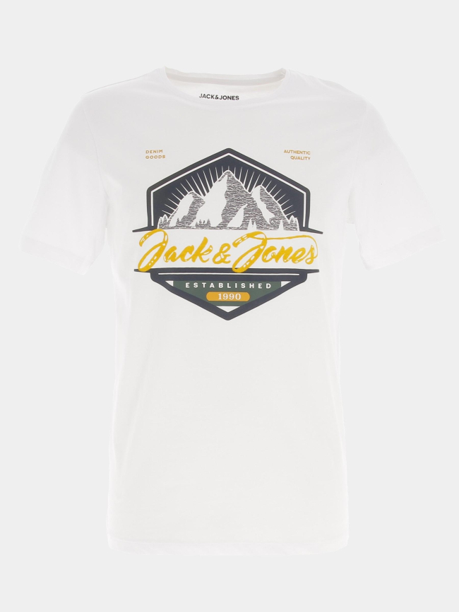 T-shirt jorrise blanc homme - Jack & Jones