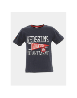 T-shirt brodé flag bleu marine garçon - Redskins