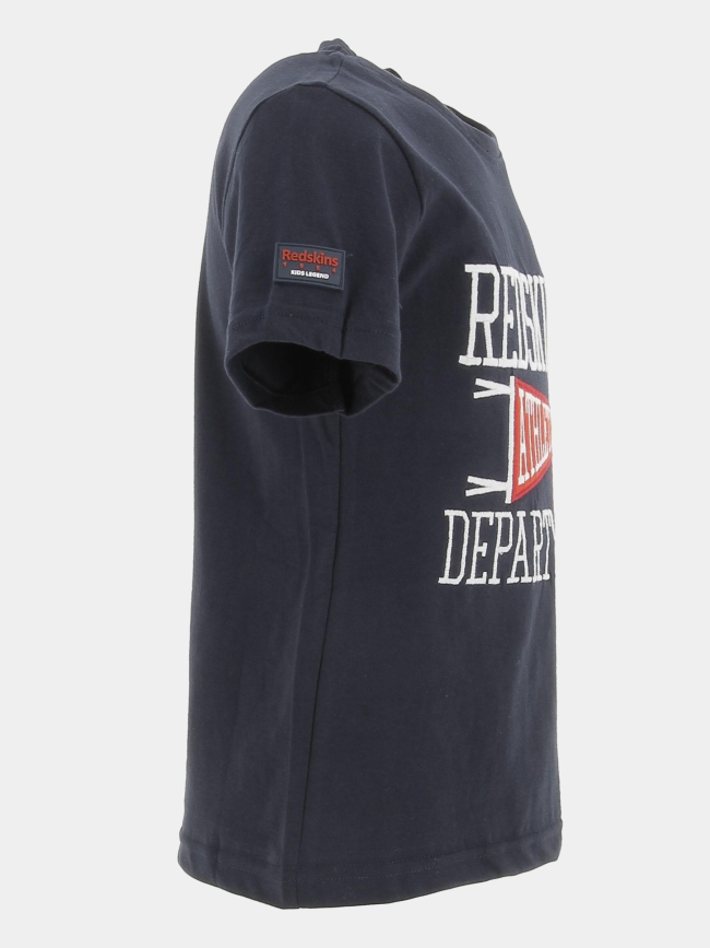 T-shirt brodé flag bleu marine garçon - Redskins