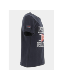 T-shirt brodé flag bleu marine garçon - Redskins