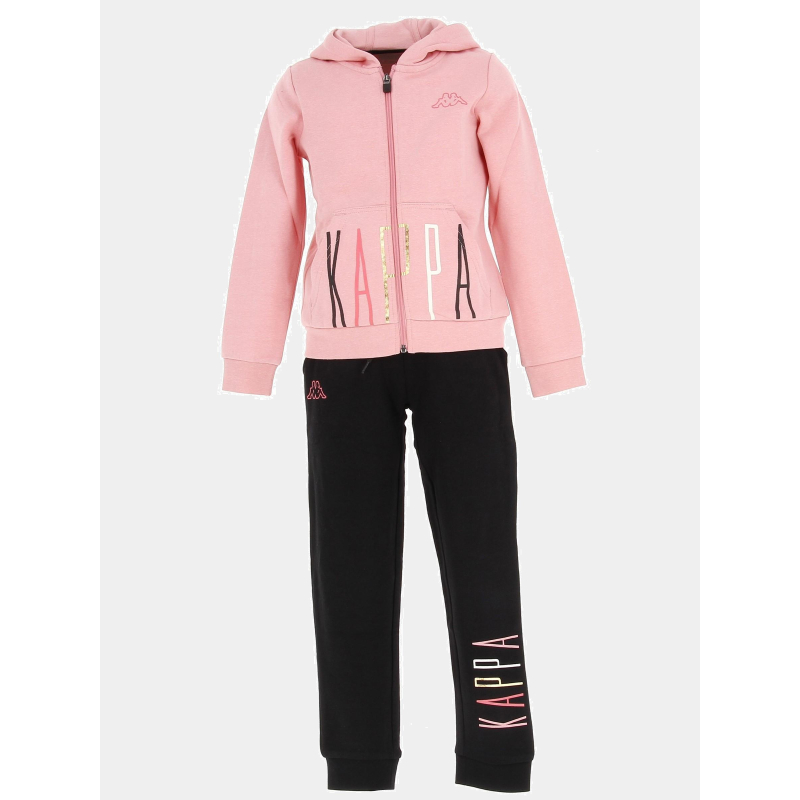 Survêtement veste zippée jogging rose fille - Kappa