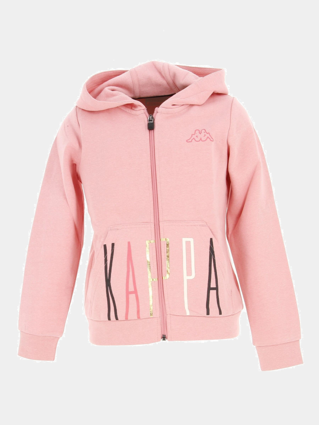 Survêtement veste zippée jogging rose fille - Kappa