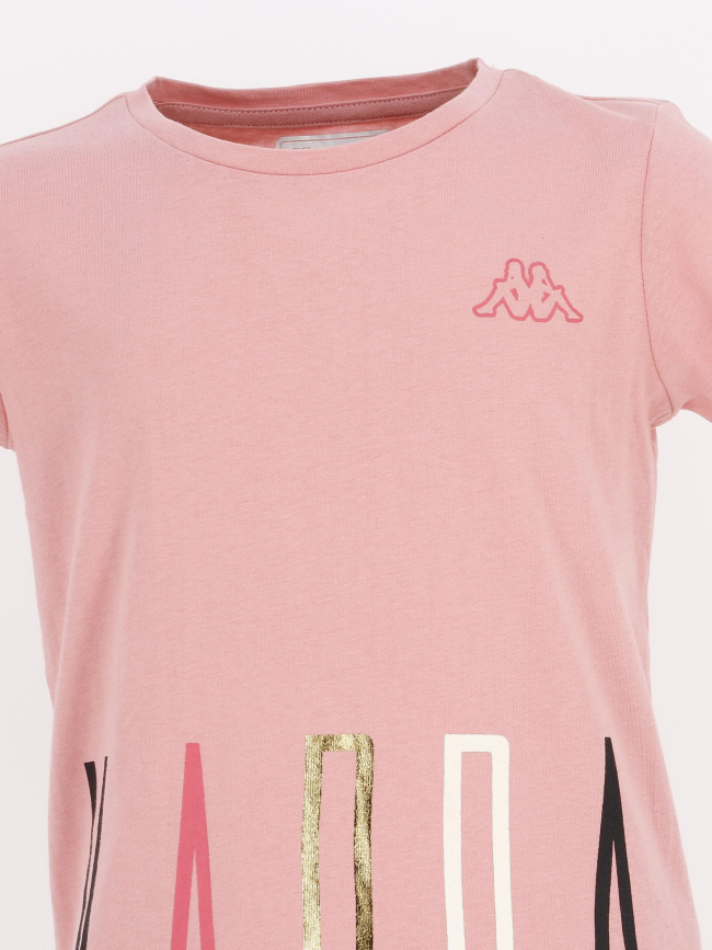 T-shirt iseto rose fille - Kappa