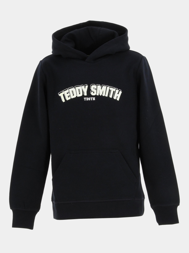 Sweat à capuche s-top noir garçon - Teddy Smith