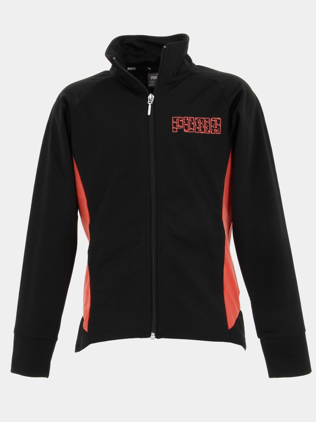 Survêtment veste zippée jogging noir fille - Puma